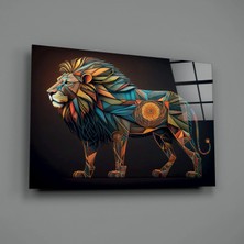 İnsigneart Aslan Cam Tablo || Tasarımcı Koleksiyonu