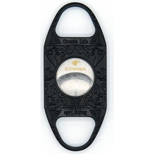 Cohiba Siyah Desenli Metal Puro Makası Kesici - TRP7104