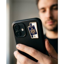 Zaytoon Metal Sticker Telefon Arka Süsü Ürdün Pasaport Uçak Bileti Temalı 3D