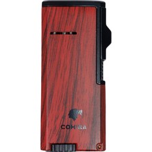 Cohiba 3 Torch Pürmüz Ahşap Desenli Puro Çakmağı - TR8978