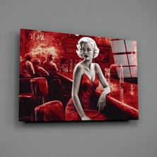 İnsigneart Barda Marilyn Cam Tablo || Tasarımcı Koleksiyonu