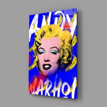İnsigneart Insigne Art Design Andy Warhol ve Marilyn Monroe Cam Tablo || Tasarımcı Koleksiyonu