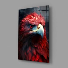 İnsigneart Kızıl Kartal Cam Tablo || Tasarımcı Koleksiyonu