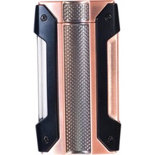 Cohiba Tek Torch Pürmüz Delicili Bronz Siyah Metal Puro Çakmağı - TR9576