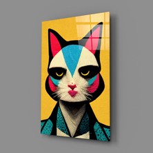 İnsigneart Insigne Art Design Kedi Cam Tablo || Tasarımcı Koleksiyonu