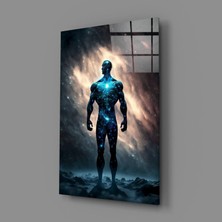 İnsigneart Insigne Art Design Vitruvius Adamı Cam Tablo || Tasarımcı Koleksiyonu