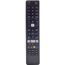 Toshiba CT-8053 Netflix Tuşlu Uzaktan Kumanda Siyah LCD/LED TV İçin Uyumlu (CT-8053-H74856008053X) Kumanda