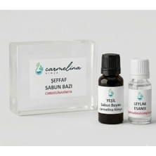 Carmelina Sabun Yapım Seti-4 (Şeffaf Sabun Bazı-Yesil Boya Ve Leylak Esansı)