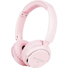 Syrox E-S16 Pro Kablosuz Kulak Üstü Kulaklık Pembe Anneler Gününe Özel Kolye Hediye