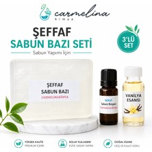 Carmelina Mavi Boya Ile Sabun Yapım Seti- 3 (Mavi-Vanilya)