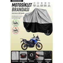 Cemku Double Gri Üst - Siyah Alt, Arka Çanta Uyumlu Voge 525 Dsx Motosiklet Brandası