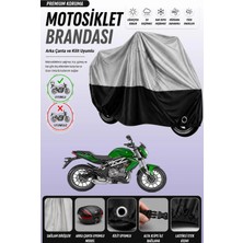 Cemku Double Gri Üst - Siyah Alt, Arka Çanta Uyumlu Benelli T.n.t 300 Motosiklet Brandası