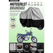 Cemku Double Gri Üst - Siyah Alt, Arka Çanta Uyumlu Falcon Wolf 180 Motosiklet Brandası
