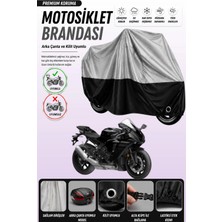 Cemku Double Gri Üst - Siyah Alt, Arka Çanta Uyumlu Yamaha Yzf R1 Motosiklet Brandası
