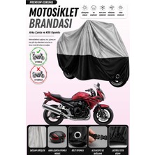 Cemku Double Gri Üst - Siyah Alt, Arka Çanta Uyumlu Suzuki Gsf 600 Bandit S Motosiklet Brandası