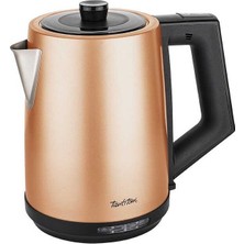Tantitoni Tanitoni 2 lt Kapasiteli Paslanmaz Çelik Kettle-2l Rose Gold Renk Hızlı Kaynatma Özelliği