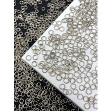Hedef Bijuteri 25GR Nikel Gümüş Renkli 5mm Metal Takı Yapım Halkası Plastik Malzeme