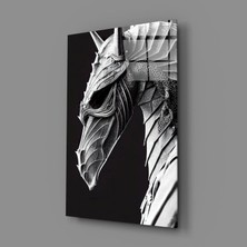 İnsigneart Insigne Art Design Demir Ejderha Cam Tablo || Tasarımcı Koleksiyonu