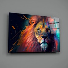 İnsigneart Insigne Art Design Aslanın Asaleti Cam Tablo || Tasarımcı Koleksiyonu