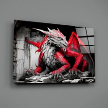 İnsigneart Insigne Art Design Ejderha Cam Tablo || Tasarımcı Koleksiyonu