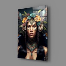 İnsigneart Insigne Art Design Savaşçı Güzel Cam Tablo || Tasarımcı Koleksiyonu