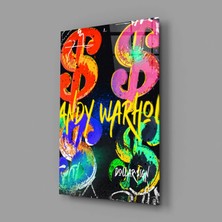 İnsigneart Insigne Art Design Andy Warhol ve Dolar Cam Tablo || Tasarımcı Koleksiyonu