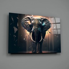 İnsigneart Insigne Art Design Bir Filin Zaferi Cam Tablo || Tasarımcı Koleksiyonu