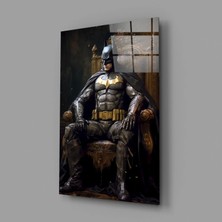 İnsigneart Insigne Art Design Tahttaki Batman Cam Tablo || Tasarımcı Koleksiyonu