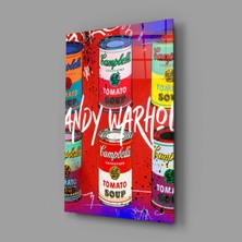 İnsigneart Andy Warhol ve Kutular Cam Tablo || Tasarımcı Koleksiyonu