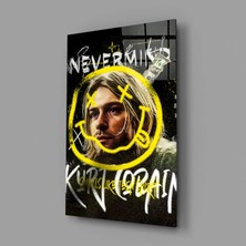 İnsigneart Insigne Art Design Kurt Cobain Cam Tablo || Tasarımcı Koleksiyonu