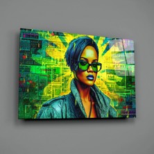 İnsigneart Insigne Art Design Rihanna Cam Tablo || Tasarımcı Koleksiyonu
