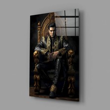 İnsigneart Insigne Art Design Elvis Presley Tahtta Cam Tablo || Tasarımcı Koleksiyonu
