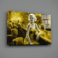 İnsigneart Insigne Art Design Barda Marilyn Cam Tablo || Tasarımcı Koleksiyonu