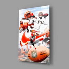 İnsigneart Nfl Oyuncuları Cam Tablo || Tasarımcı Koleksiyonu