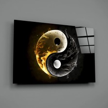 İnsigneart Ying Yang Cam Tablo || Tasarımcı Koleksiyonu