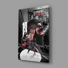 İnsigneart James Harden Cam Tablo || Tasarımcı Koleksiyonu