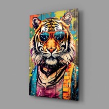 İnsigneart Insigne Art Design Harika Kaplan Cam Tablo || Tasarımcı Koleksiyonu