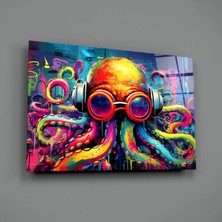 İnsigneart Insigne Art Design Ahtapot Cam Tablo || Tasarımcı Koleksiyonu