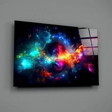 İnsigneart Uzayın Renkleri Cam Tablo || Tasarımcı Koleksiyonu