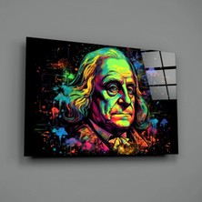 İnsigneart Benjamin Franklin Cam Tablo || Tasarımcı Koleksiyonu