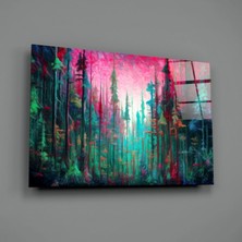 İnsigneart Insigne Art Design Renk Ormanı Cam Tablo || Tasarımcı Koleksiyonu