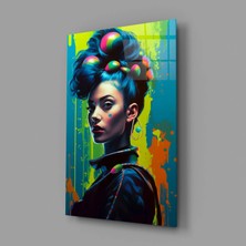 İnsigneart Saç Modeli Cam Tablo || Tasarımcı Koleksiyonu