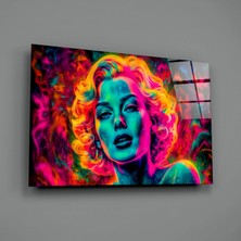 İnsigneart Insigne Art Design Ateşteki Kız Cam Tablo || Tasarımcı Koleksiyonu