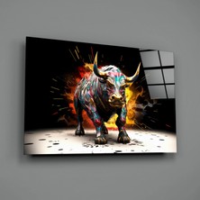 İnsigneart Insigne Art Design Boğa Cam Tablo || Tasarımcı Koleksiyonu