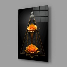 İnsigneart Insigne Art Design Lotus Cam Tablo || Tasarımcı Koleksiyonu