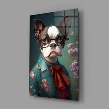 İnsigneart Köpek Vogue Cam Tablo || Tasarımcı Koleksiyonu
