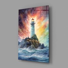 İnsigneart Insigne Art Design Deniz Feneri Cam Tablo || Tasarımcı Koleksiyonu