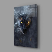 İnsigneart Insigne Art Design Kara Panter Cam Tablo || Tasarımcı Koleksiyonu