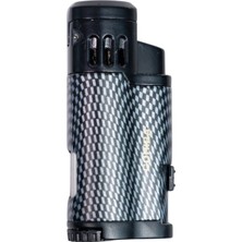 Cohiba 3 Torch Pürmüz Siyah Karbon Desenli Puro Çakmağı - TR8921