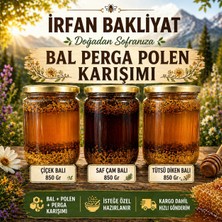 İrfan Bakliyat Bal Polen Perga Karışımı 850 Gr | Çiçek, Saf Çam, Tütsü Diken Balı | Doğal Karışım